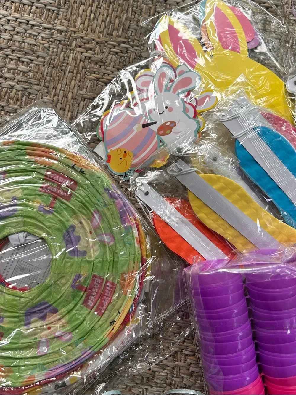 Lot of Easter Decorations and Party Supplies